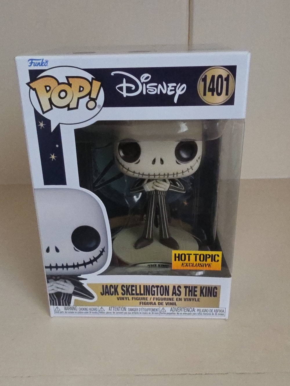 Funko Pop! Disney Jack Skellington as The King - Black & White